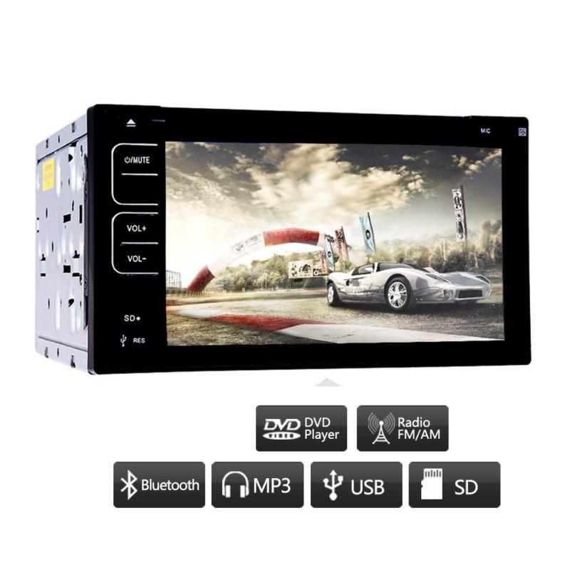 Hd 3d digital touch screen car dvd player double din bluetooth radio usb/sd