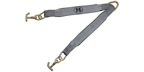 V towing strap bridle 3''x30'' legs 3ply t j hooks combo