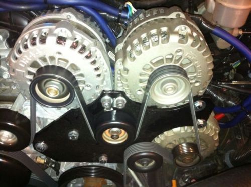 Triple alternator braket