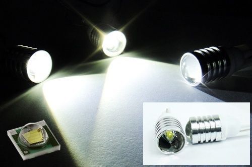 2 high power cree led projector t10 168 194 w5w parking lamp 3w backup light 921