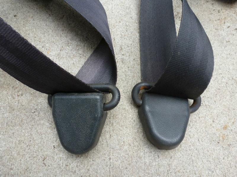 Pair 1973-87 GMC Chevy Truck Silverado Sierra Black Shoulder Seatbelts, US $9.99, image 3