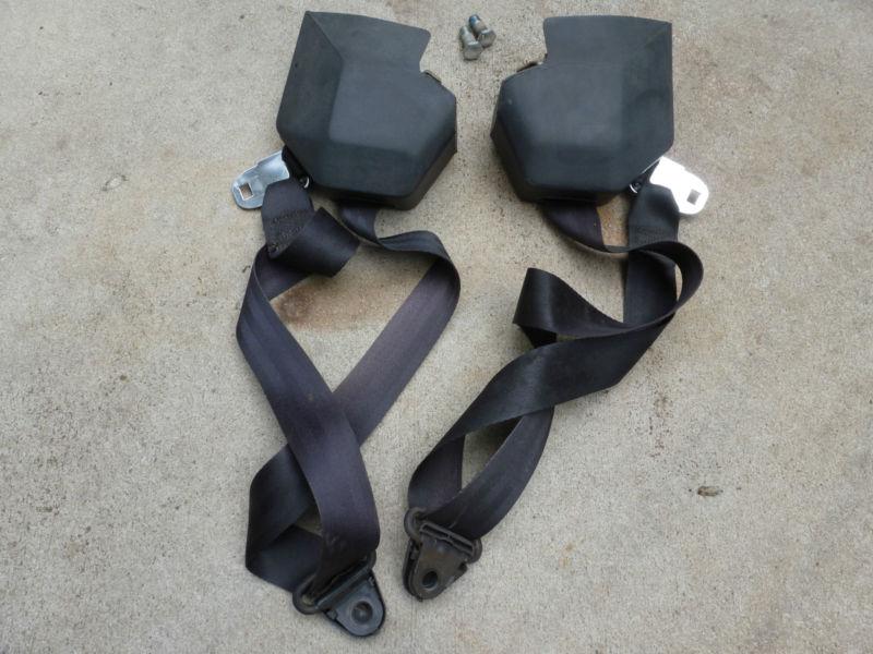 Pair 1973-87 GMC Chevy Truck Silverado Sierra Black Shoulder Seatbelts, US $9.99, image 5