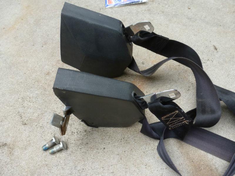 Pair 1973-87 GMC Chevy Truck Silverado Sierra Black Shoulder Seatbelts, US $9.99, image 6