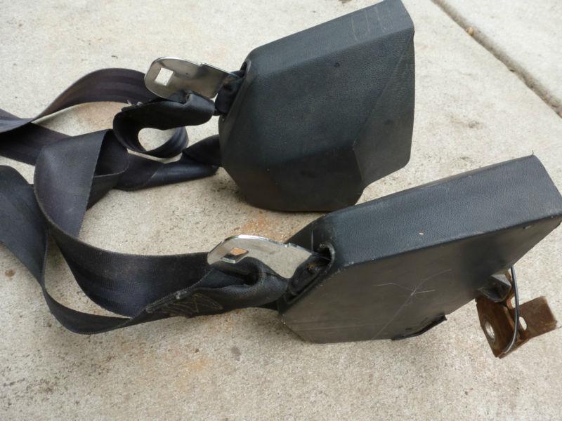 Pair 1973-87 GMC Chevy Truck Silverado Sierra Black Shoulder Seatbelts, US $9.99, image 7