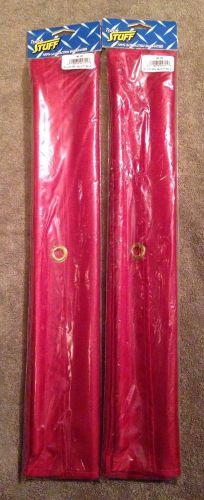 2 new truck stuff 18" x18" red nylon warning flags with grommets trailer/truck
