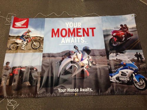 Honda your moment awaits vinyl banner