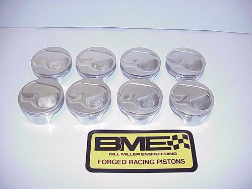 8 bme forged gas ported nascar pistons 4.181" bore r16