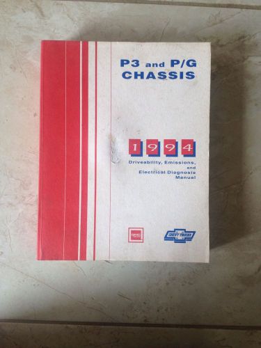 1994 chevrolet gmc p3 and  p/g chassis  manual