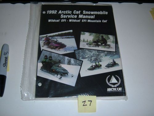 Service manual, 1992 wildcat efi, wildcat efi mc  arctic cat 2254-736 new