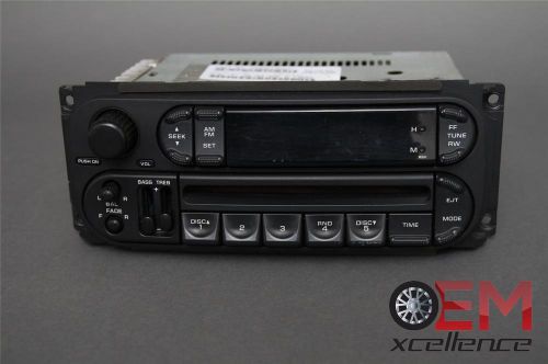 02-07 dodge chrysler jeep radio cd player oem p05064354ai 1 day hand 90 day warr
