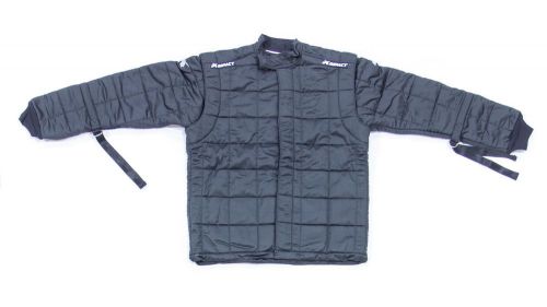 Impact racing black x-large team drag driving jacket p/n 29300610