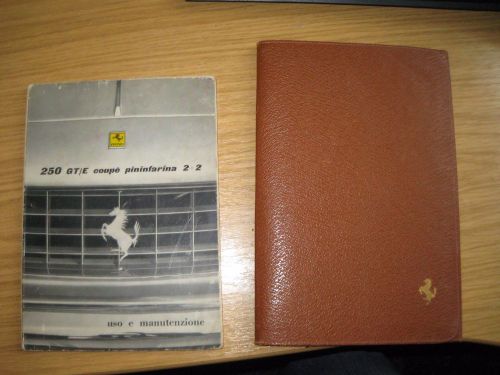 Ferrari 250 pouch and owners manual 1961 original