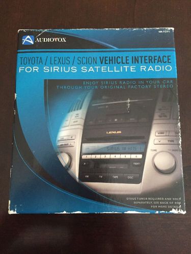 Sirius satellite radio vehicle interface