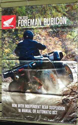 Honda foreman rubicon atv garage/dearship banner approx. 4'x6' nice size used