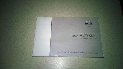2006 nissan altima owners manual