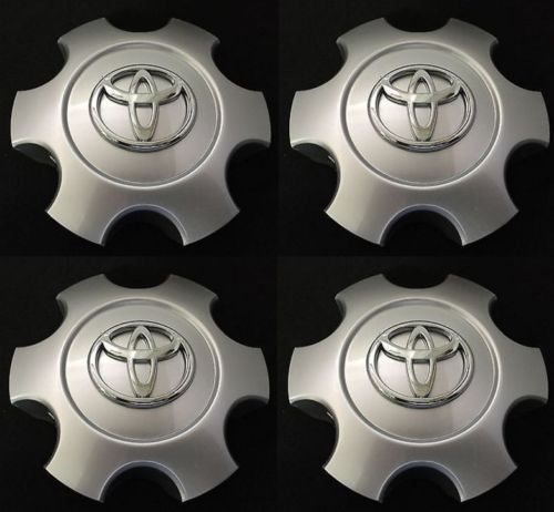 4 set &#034;wheel center hub caps fits 03-06 tundra 03-07 sequoia 17 rims &#034; silver &#034;