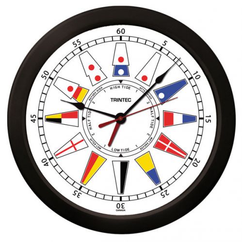 Trintec  14&#034; atlantic nautical flag time and tide clocks and tide indicators
