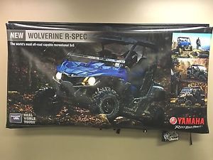 Yamaha wolverine r-spec dealer banner 94" x 48"