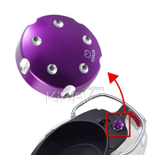 Cnc aluminum gas cap fuel cover deco purple for piaggio mp3 nrg sfera skipper