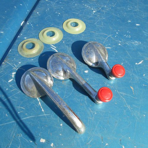 1956 oldsmobile window vent and door release crank handles red custom rod other