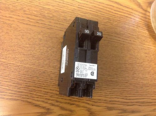 Double 30 and 20 amp toggle type rv breaker br30/20