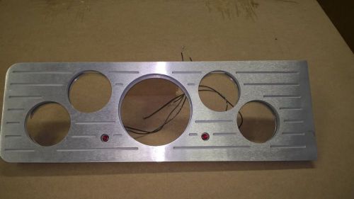 1940 chevy aluminum dash insert ball milled, brushed finish for 5 gauges.