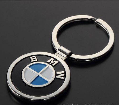 Car logo metal key chain double-sided glue key chain is suitable for bmw