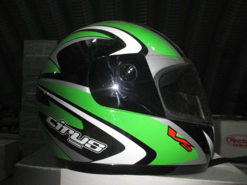 Helmet x- lg cirus v2  green/black/silver/white