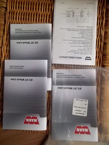 Warn #81896 rt/xt winch line owners manual,guide brp #219000684 literature pack
