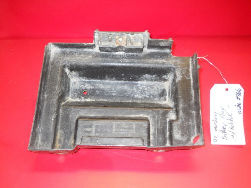 Mustang 87-93 composite oem battery tray hold down plastic w mount holder #866
