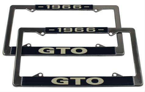 1966 gto license plate frames