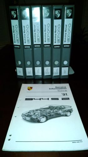 Porsche 944, 944s, s2, s2 cab, turbo and turbo s shop manuals, 1882 - 1991