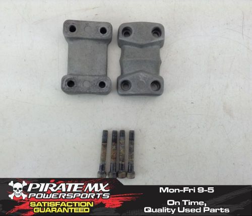 Polaris outlaw 450 mxr 525 525s handlebar handle bar mount clamps 7/8 #56 08