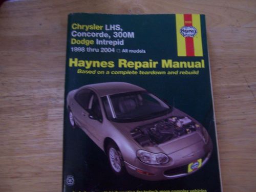 Haynes repair manual (chrysler, concorde, dodge intrepid