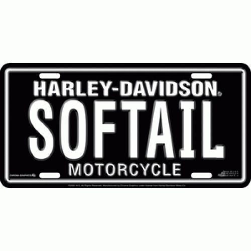 Harley-davidson softail license plate - c1893