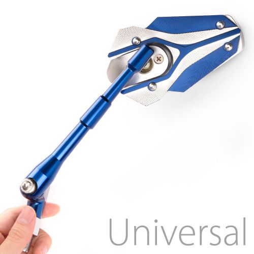 Magazi mirror model viper navy blue for harley-davidson softail deluxe