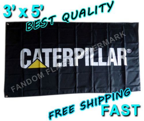 Cat caterpillar flag - new 3&#039; x 5&#039; banner - tractor diesel truck shop garage