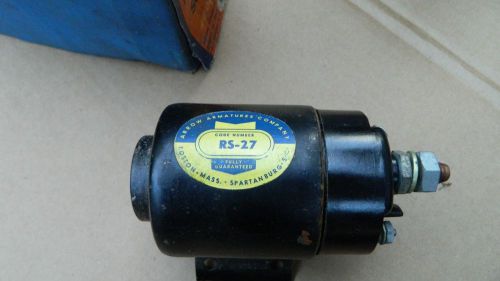 Vintage starter motor solenoid  chevy nash  rs 27