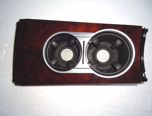 2006-2008 w164 ml350 ml500 center console cup holder cupholder wood trim oem