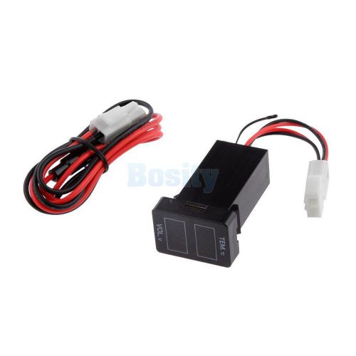 Led voltage voltmeter thermometer for toyota prado 150 landcruiser 200 rav4
