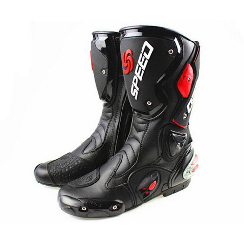 Us size 7-11 men's motorcycle boots pro bike speed racing leather boots shoes