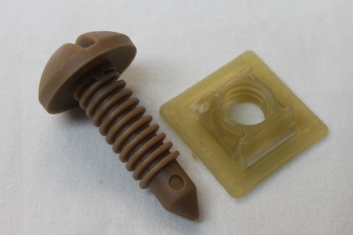 Camaro/firebird interior rear hatch screw w/ nut saddle tan