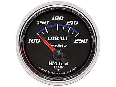 Auto meter 6137 cobalt water temperature gauge 2-1/16'', electrical short sweep