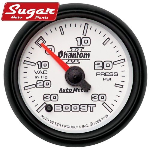 Autometer 7559 phantom ii electric boost/vacuum gauge
