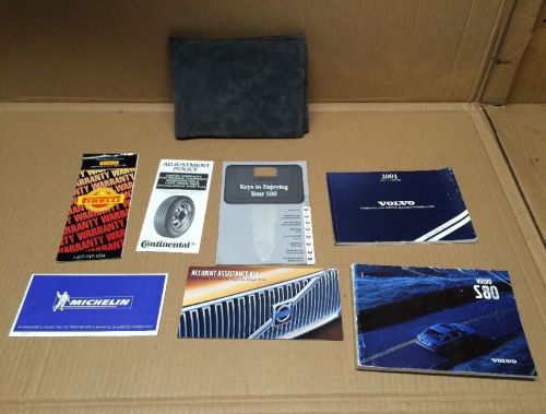 Volvo 2001 s80 oem original factory owners manual book guide &amp; wallet set tp5097