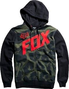 Fox racing mens marz le zip fleece olive green s