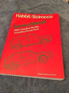 Vw rabbit scirocco service repair manual 1980