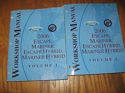 2006 ford escape mariner escape hybrid shop service manual