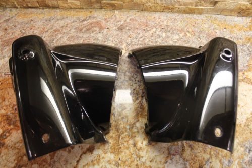 Road king headlight nacelle flhr black 67674 67682 cover housing harley rh lh