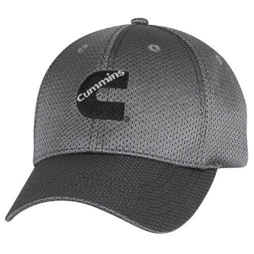Cummins dodge ball cap hat titanium gray truck summer fitted flex fit stretch